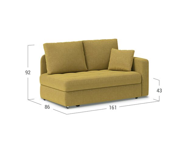 Диван кушетка MOON 074 цвет желтый,зеленый (фото 135689)