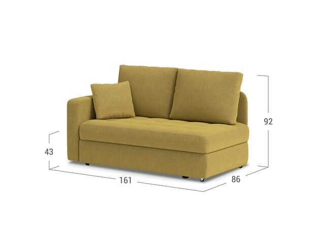 Диван кушетка MOON 074 цвет желтый,зеленый (фото 135704)