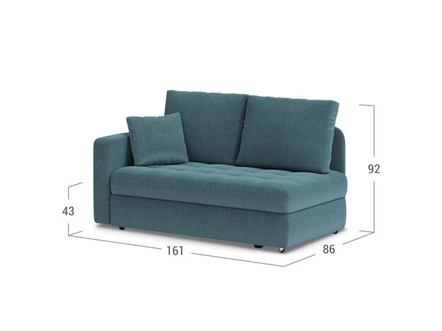 Диван кушетка MOON 074 цвет бирюза (фото 135744)