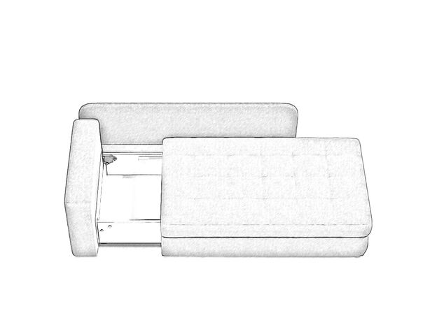 Диван кушетка MOON 074 цвет оранжевый,красный (фото 135721)