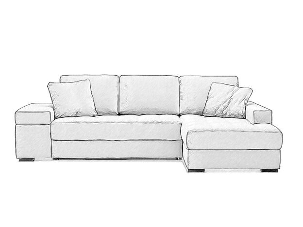 Угловой диван MOON 107 цвет бежевый,коричневый (фото 135502)