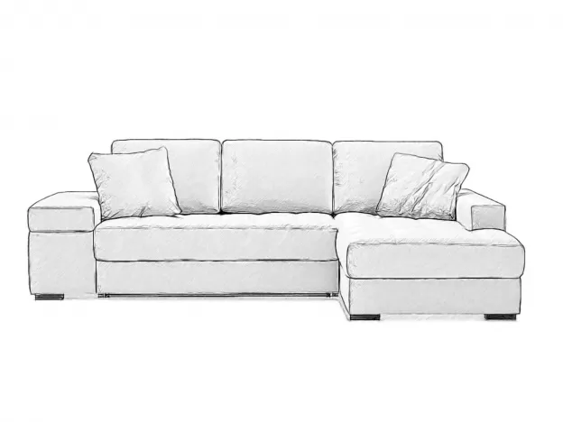 Угловой диван MOON 107 цвет коричневый (фото 136528)