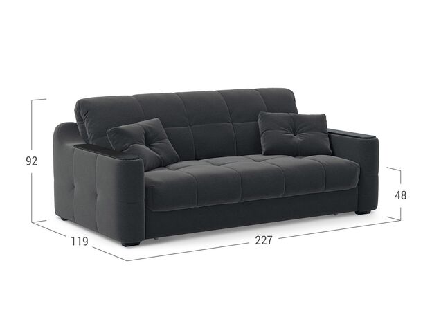 Диван MOON 116 цвет черный,серый (фото 136980)