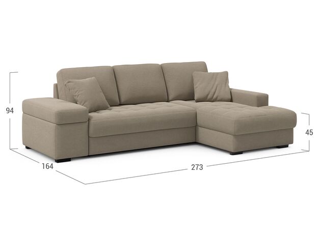 Угловой диван MOON 107 цвет бежевый (фото 199241)