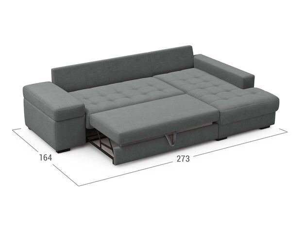 Угловой диван MOON 107 цвет серый (фото 199280)