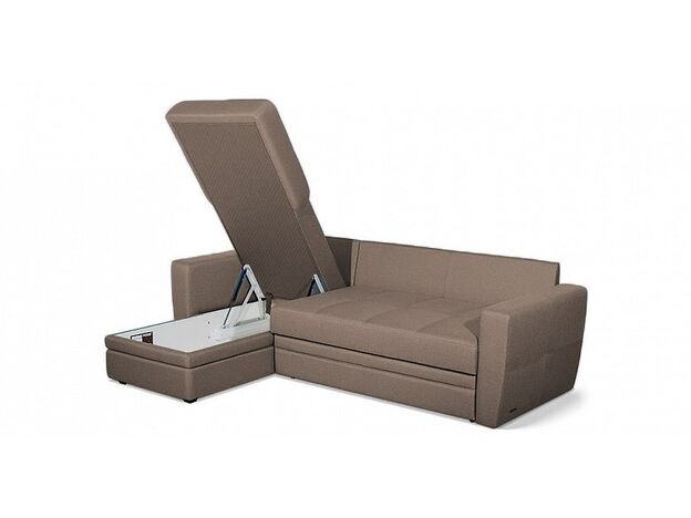 Угловой диван Флит цвет коричневый (фото 12783)