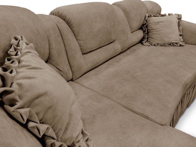 Угловой диван Марго (Шарм) цвет бежевый,коричневый (фото 148100)