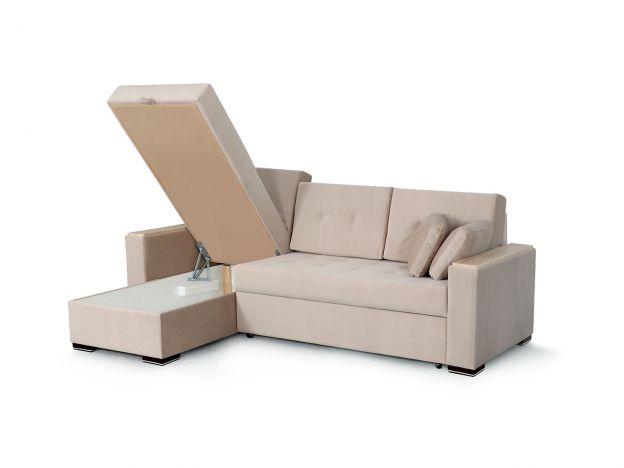Угловой диван Монако-1 цвет бежевый (фото 169640)