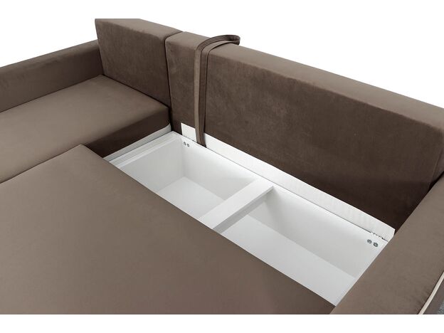 Угловой диван Некст цвет коричневый (фото 169770)