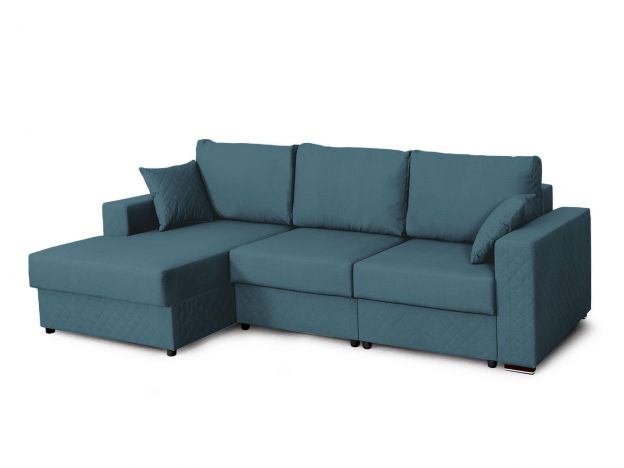 Угловой диван Неаполь-2 цвет синий,голубой