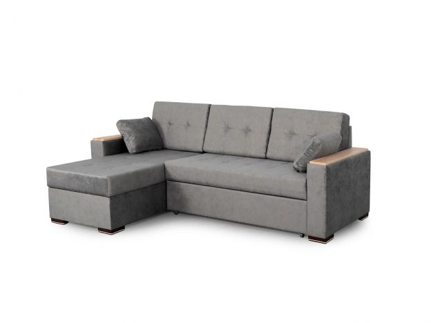 Угловой диван Монако-1 цвет серый