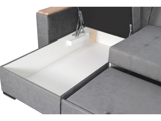 Угловой диван Монако-1 цвет серый (фото 202001)