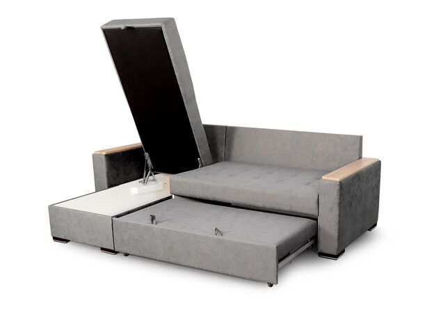 Угловой диван Монако-1 цвет серый (фото 202002)