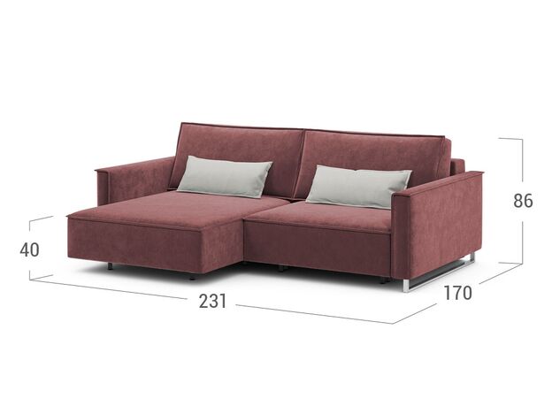 Угловой диван MOON 005 цвет красный,бордовый (фото 204779) Угловой диван MOON 005 цвет красный,бордовый (фото 204779)