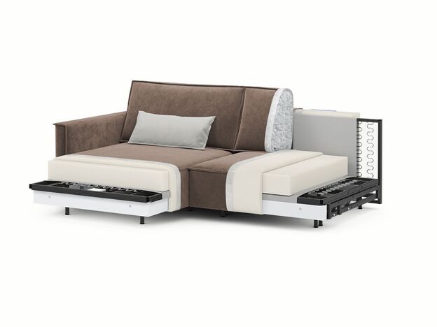 Угловой диван MOON 005 цвет коричневый (фото 204853)