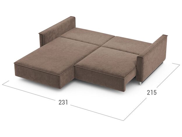 Угловой диван MOON 005 цвет коричневый (фото 204855)