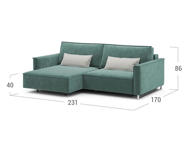 Угловой диван MOON 005 цвет зеленый (фото 205004)