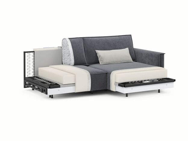 Угловой диван MOON 005 цвет серый (фото 205138)