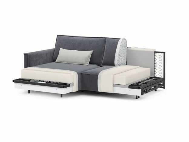 Угловой диван MOON 005 цвет серый (фото 205153)