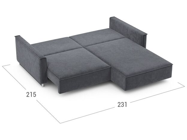 Угловой диван MOON 005 цвет серый (фото 205140)
