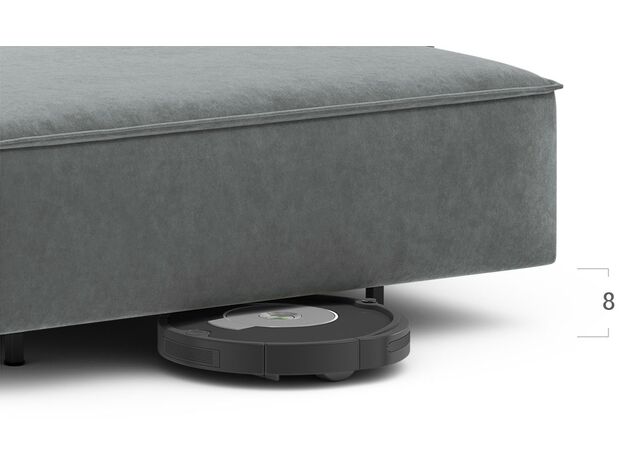 Угловой диван MOON 005 цвет серый (фото 205216)