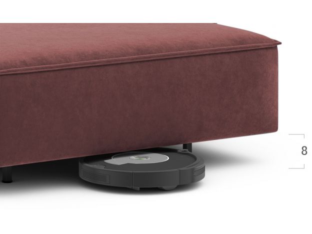 Угловой диван MOON 005 цвет красный,бордовый (фото 205286)