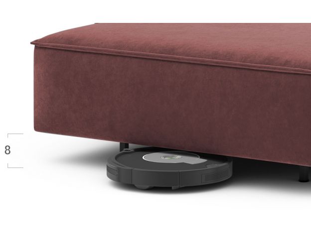 Угловой диван MOON 005 цвет красный,бордовый (фото 205300)