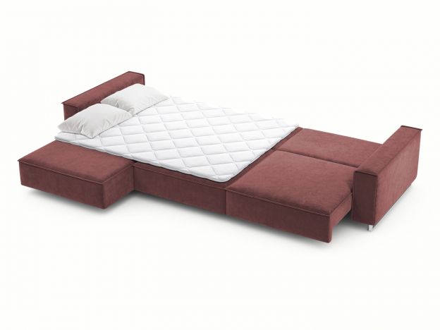 Угловой диван MOON 005 цвет красный,бордовый (фото 205290)