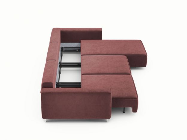 Угловой диван MOON 005 цвет красный,бордовый (фото 205277)