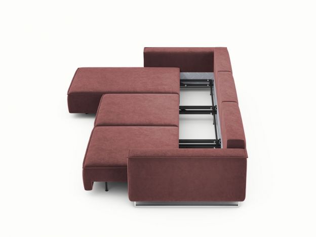 Угловой диван MOON 005 цвет красный,бордовый (фото 205291)