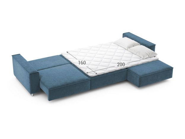 Угловой диван MOON 005 цвет синий,бирюза,голубой (фото 205425)