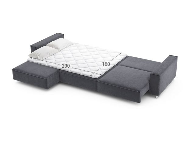 Угловой диван MOON 005 цвет серый (фото 205649)