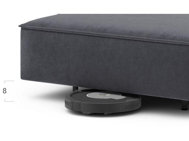 Угловой диван MOON 005 цвет серый (фото 205650)