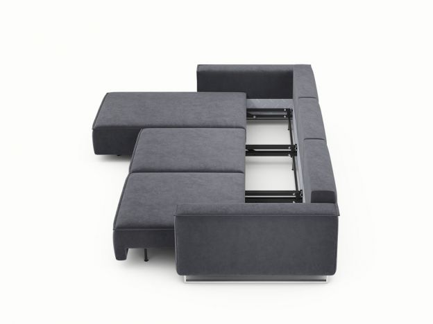 Угловой диван MOON 005 цвет серый (фото 205641)