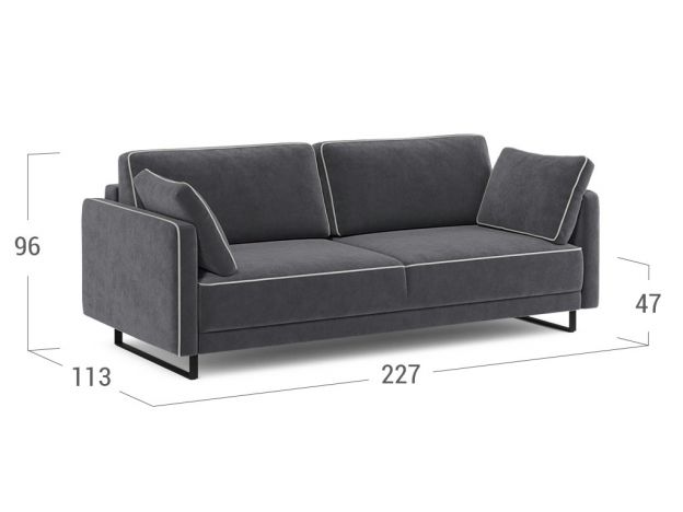 Диван MOON 178 цвет серый (фото 206529) Диван MOON 178 цвет серый (фото 206529)