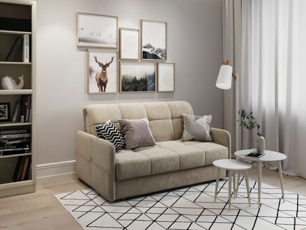 Диван MOON 120 цвет бежевый (фото 196116) Диван MOON 120 цвет бежевый (фото 196116)