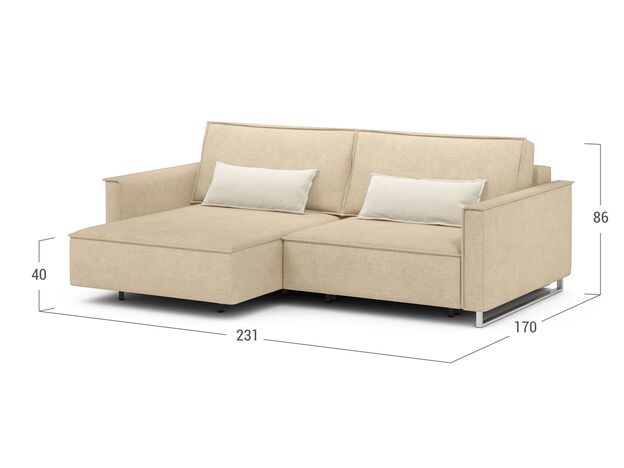 Угловой диван MOON 005 цвет бежевый (фото 207330) Угловой диван MOON 005 цвет бежевый (фото 207330)