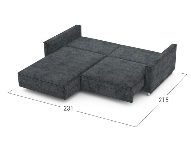 Угловой диван MOON 005 цвет серый (фото 207709)