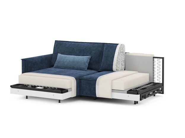 Угловой диван MOON 005 цвет синий (фото 207902)