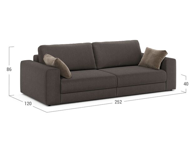 Диван MOON 007 цвет коричневый (фото 208217)