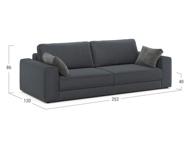 Диван MOON 007 цвет черный,серый (фото 208325) Диван MOON 007 цвет черный,серый (фото 208325)