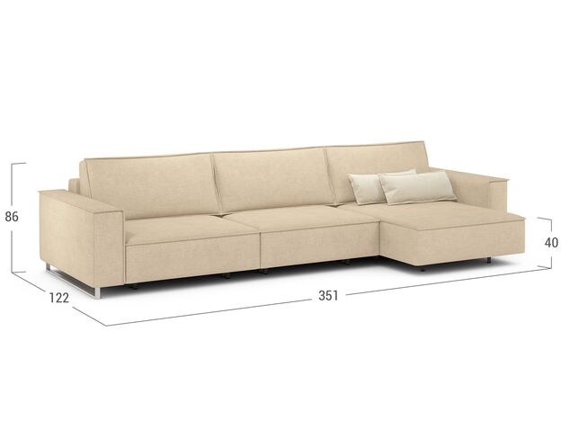 Угловой диван MOON 005 цвет бежевый (фото 207984)