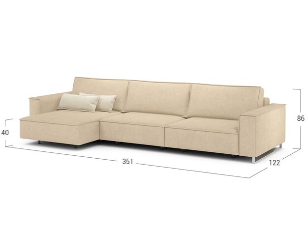 Угловой диван MOON 005 цвет бежевый (фото 207996) Угловой диван MOON 005 цвет бежевый (фото 207996)