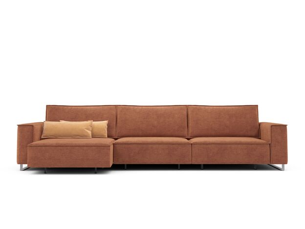 Угловой диван MOON 005 цвет оранжевый,красный (фото 208081)