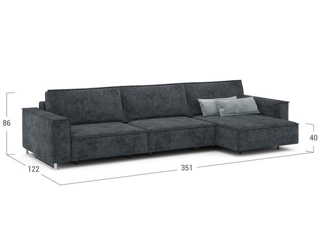 Угловой диван MOON 005 цвет черный,серый (фото 208131) Угловой диван MOON 005 цвет черный,серый (фото 208131)