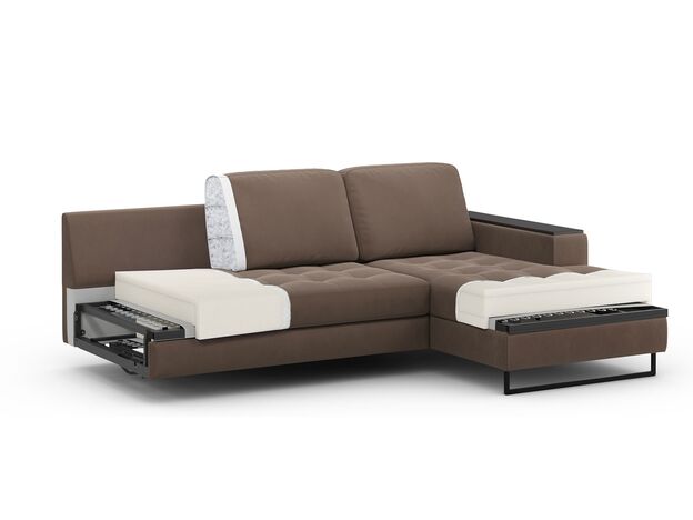 Угловой диван MOON 117 цвет коричневый (фото 208587)