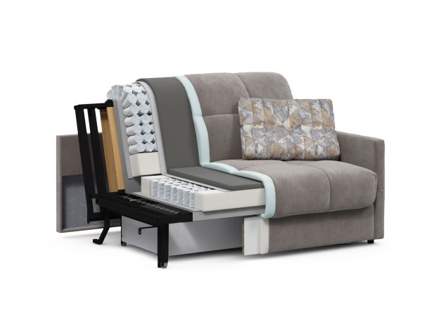 Диван MOON 015 цвет бежевый,коричневый (фото 210197)