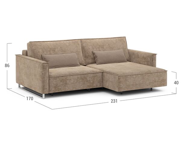 Угловой диван MOON 005 цвет коричневый (фото 213588) Угловой диван MOON 005 цвет коричневый (фото 213588)