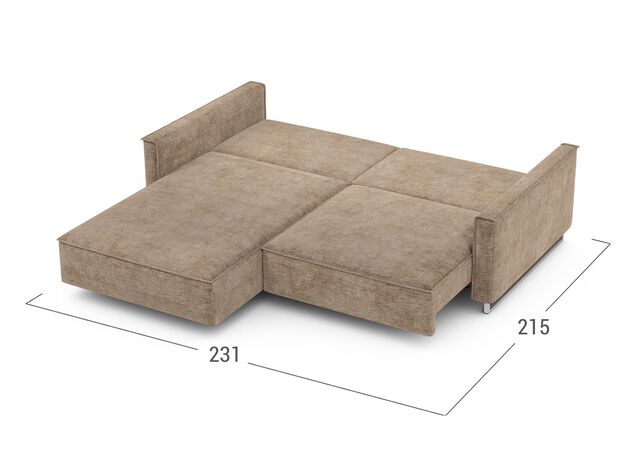 Угловой диван MOON 005 цвет коричневый (фото 213601)