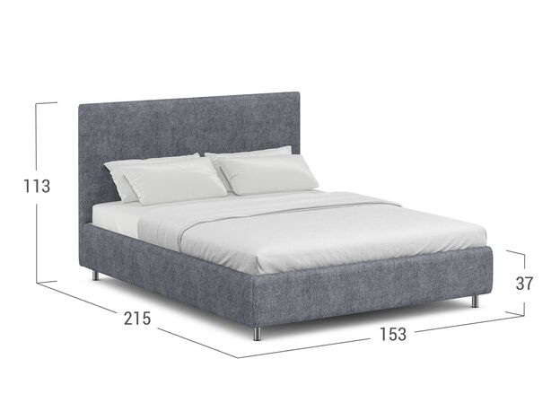 Кровать с подъемным механизмом MOON 1156 Arona цвет серый (фото 214866)